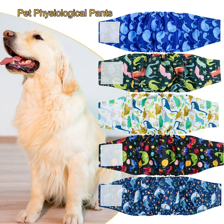 Fairnull Male Dog Belly Band Diapers Fastener Tape Adjustable High