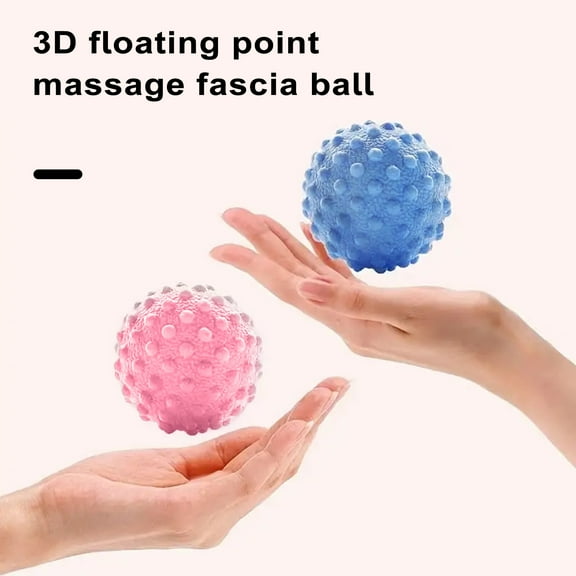 Fairnull Massage Roller Ball with 3D Massage Bumps Ergonomic Foot Pain Relief Physical Therapy Deep Tissue Muscle Massager