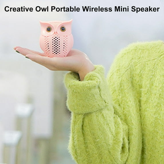 Fairnull Mini Portable Bluetooth compatible 5 0 Wireless Rechargeable Owl Shape Speaker Music Player