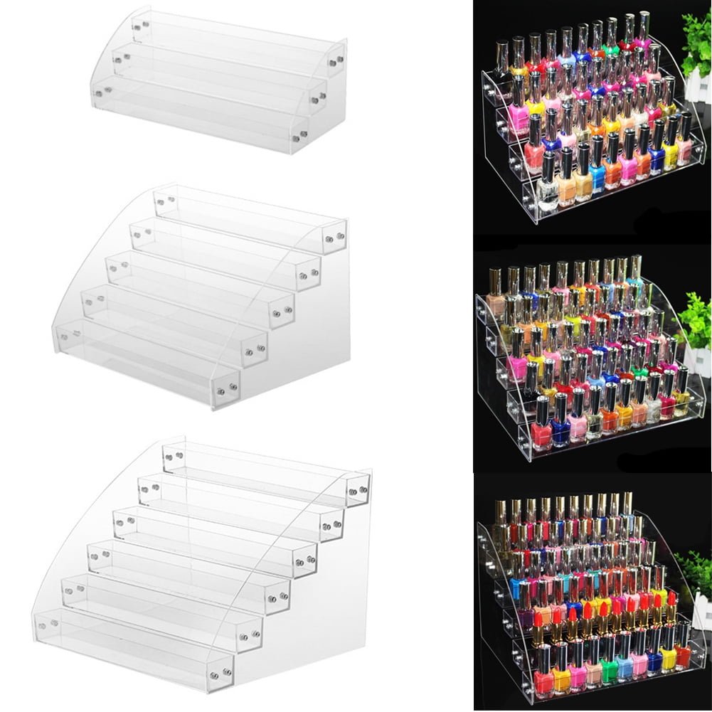 Fairnull Multi-layer Transparent Acrylic Nail Polish Rack Varnish ...
