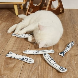 Cat Chewing Toy Cloth Silvervine Fish Shaped Kitten Chew Toy Cat Teething Toy Walmart