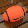 thumbnail image 1 of Fairnull Pet Puppy Chew Bite Rugby Ball Squeaker Squeaky Training Sound Toy Dog Gift, 1 of 7