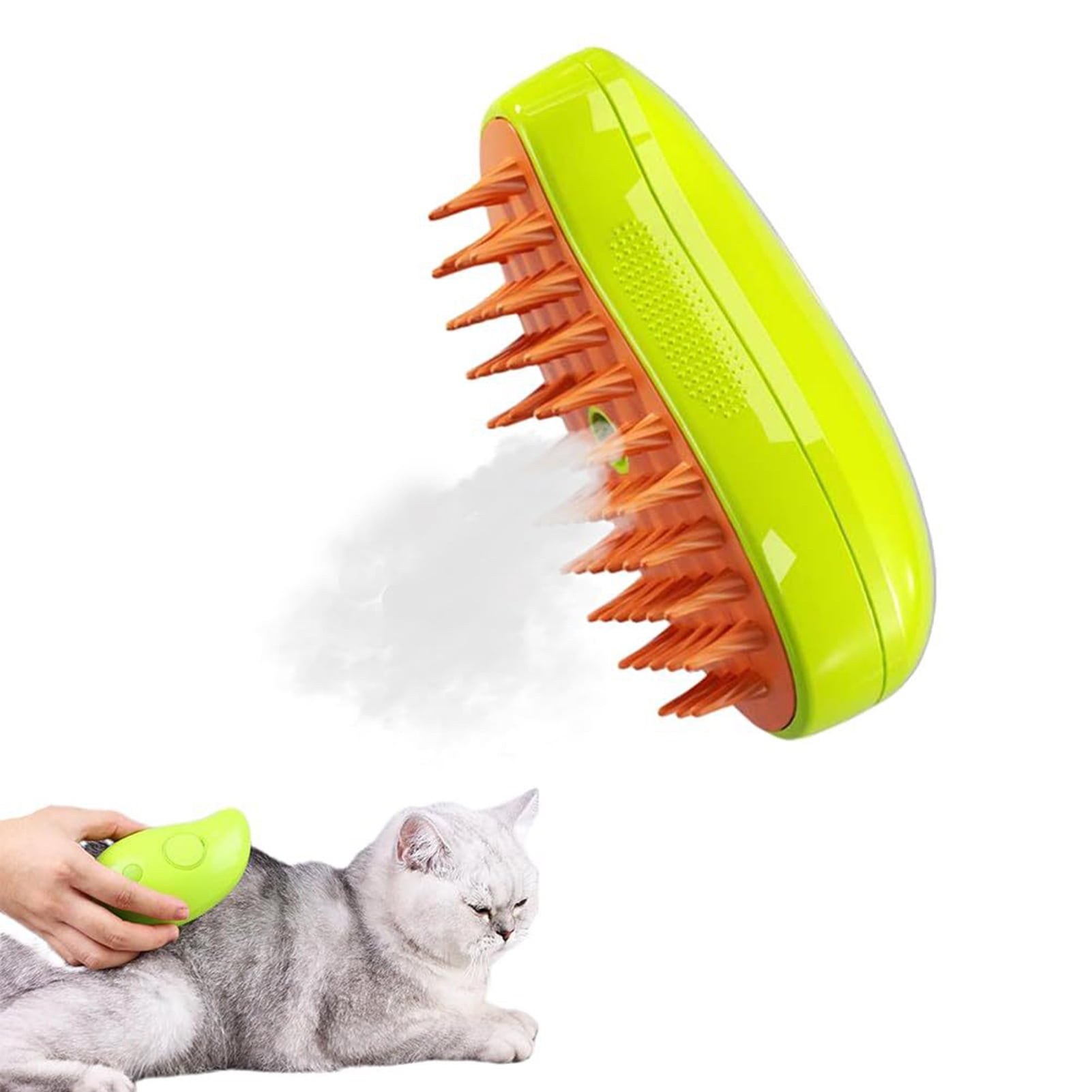Fairnull Pet Steam Massage Comb,GroomCleanMassag 3 in 1 Cat Comb, Cat