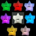 thumbnail image 1 of Fairnull Shiny Star Shape 7-Color Changing Night Light Bedroom Decor LED Lamp Nightlight, 1 of 6