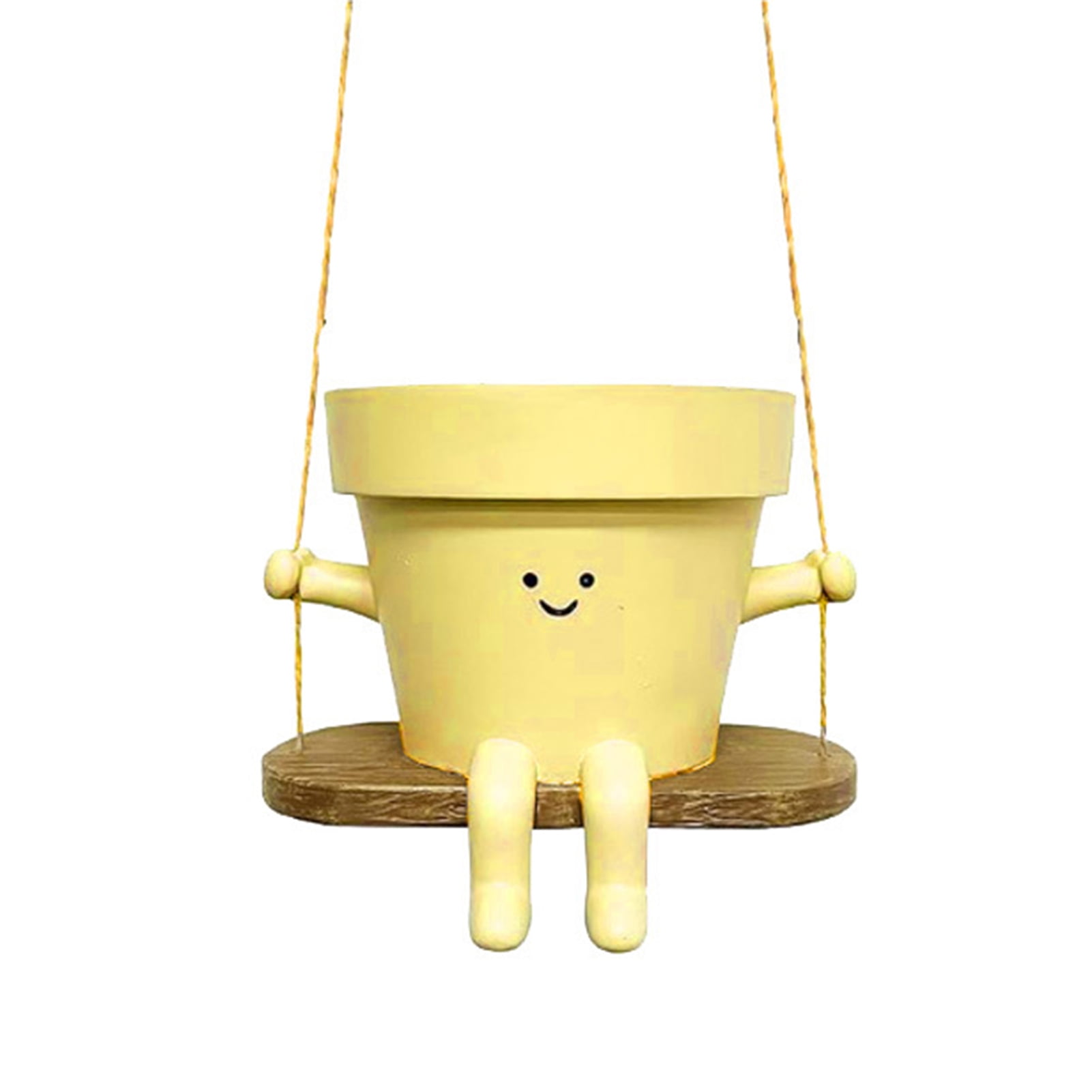 Fairnull Smile Swinging A Swing Flower Pot,Succulents Plants Hanging ...