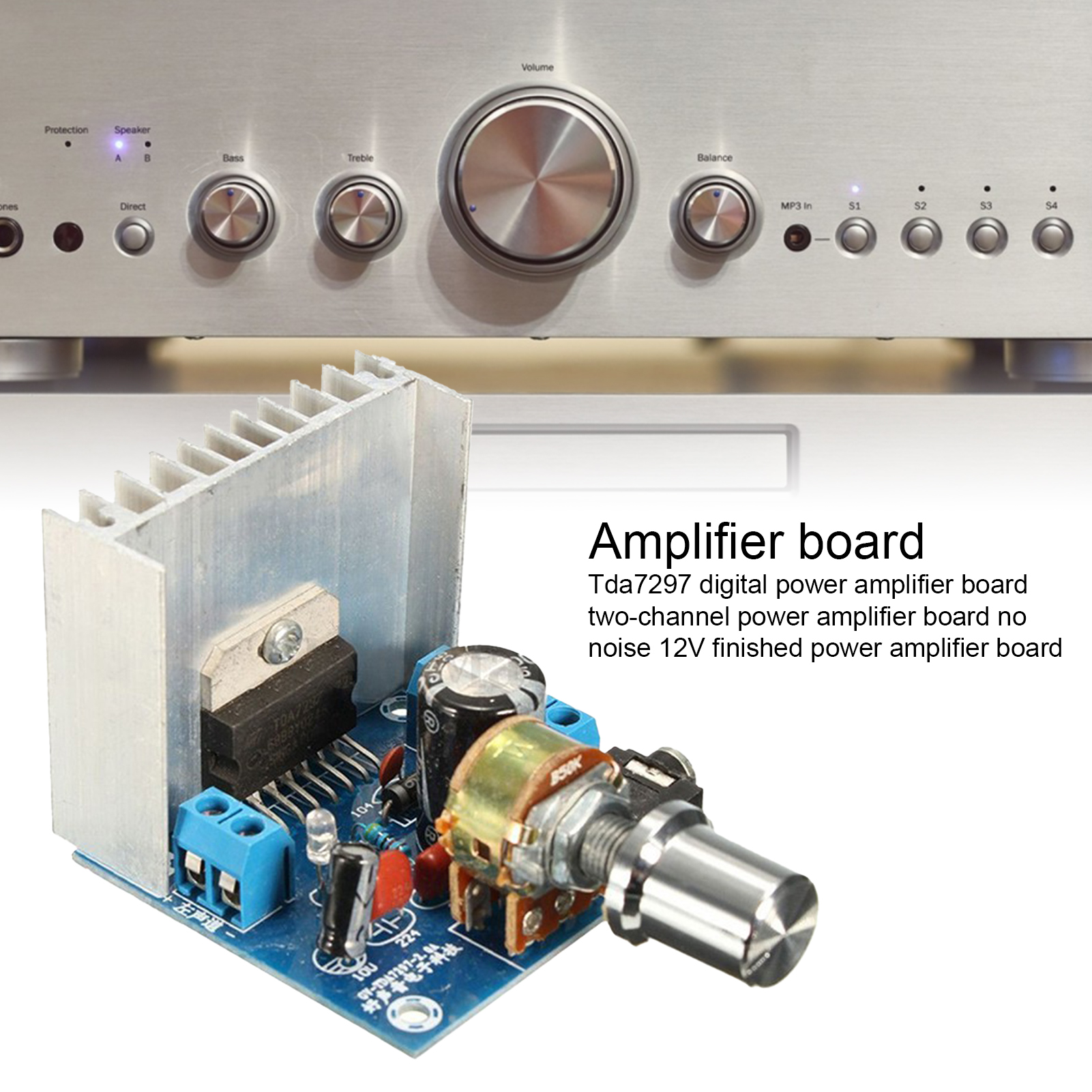 Fairnull Tda7297 Audio Amplifier Board Good Sound Effect High Fidelity