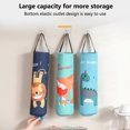 thumbnail image 1 of Fairnull Wall-mounted Bottom Opening Design Lanyard Garbage Bag Organizer Cartoon Animal Pattern Plastic Bag Holder Kitchen Accessories, 1 of 8