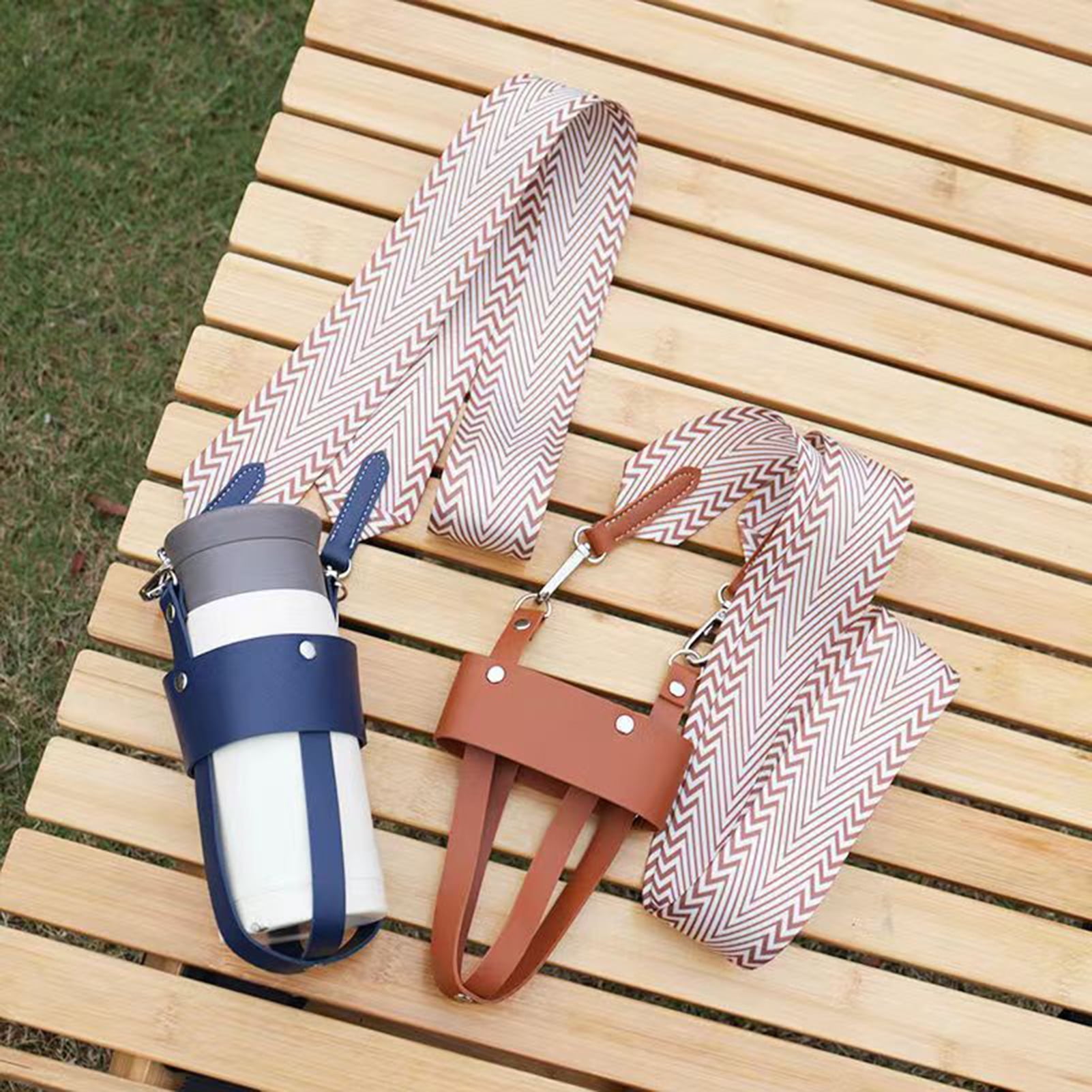 Silicone Water Bottle Ring Carrier (5-Pack) - Handle & Sling Holder For Owala & Other Bottles - View #4