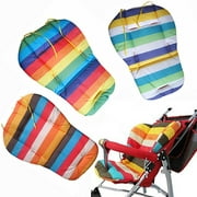 Fairnull Waterproof Rainbow Baby Kids Car Seat Liner Padding Pram Stroller Cushion Pad