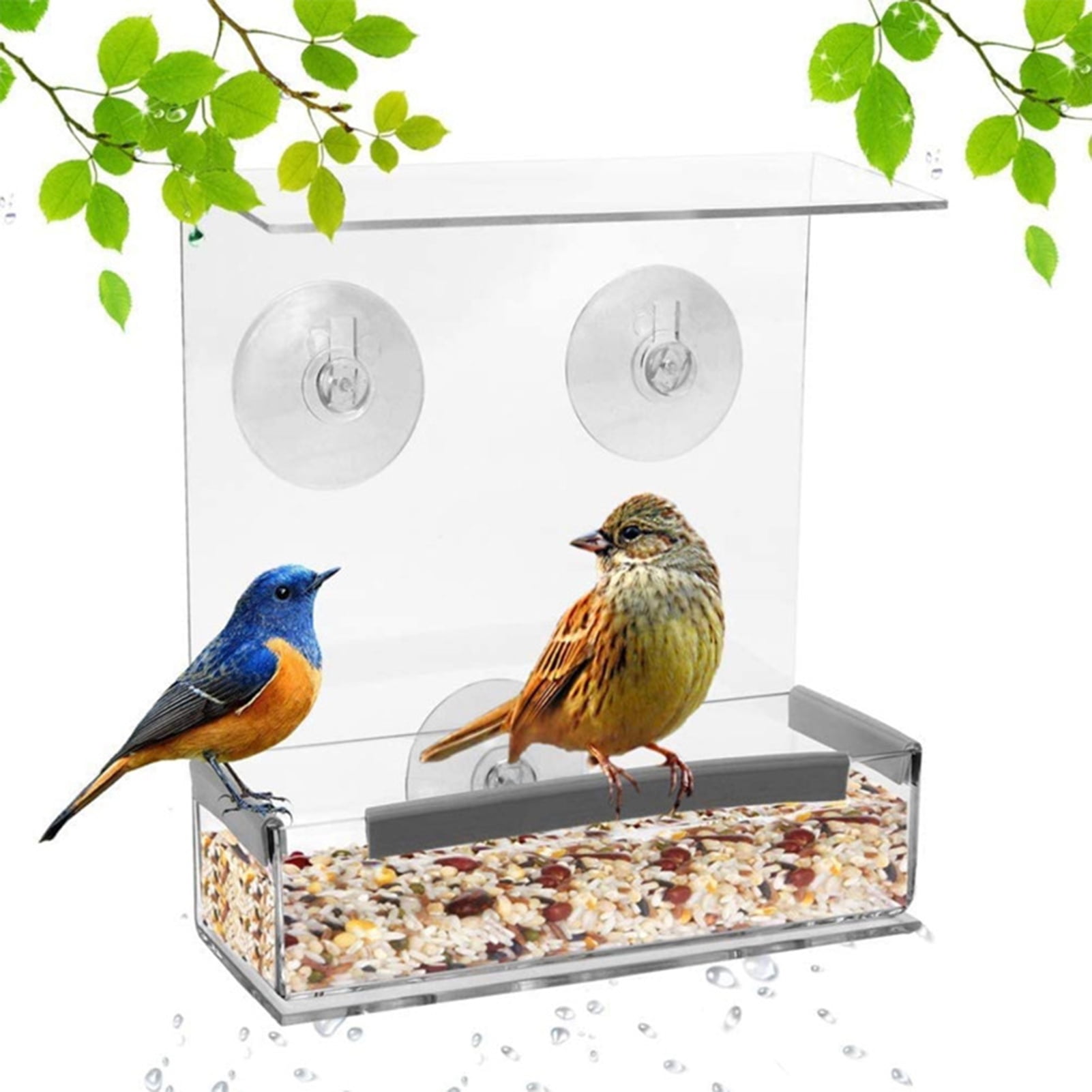 Fresh Look at Fairnull Window Bird Feeder Transparent Easy Installation 3 Strong