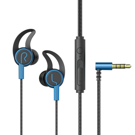 Fairnull Wired Earphone Stereo Sound Sports Headset with Microphone 3.5mm/Type-C Plug In-ear Headphone for Game Music Calls