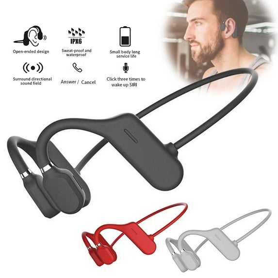 Fairnull Wireless Sport Running Cycling Bone Conduction Bluetooth-compatible Earbud Headset Earphone