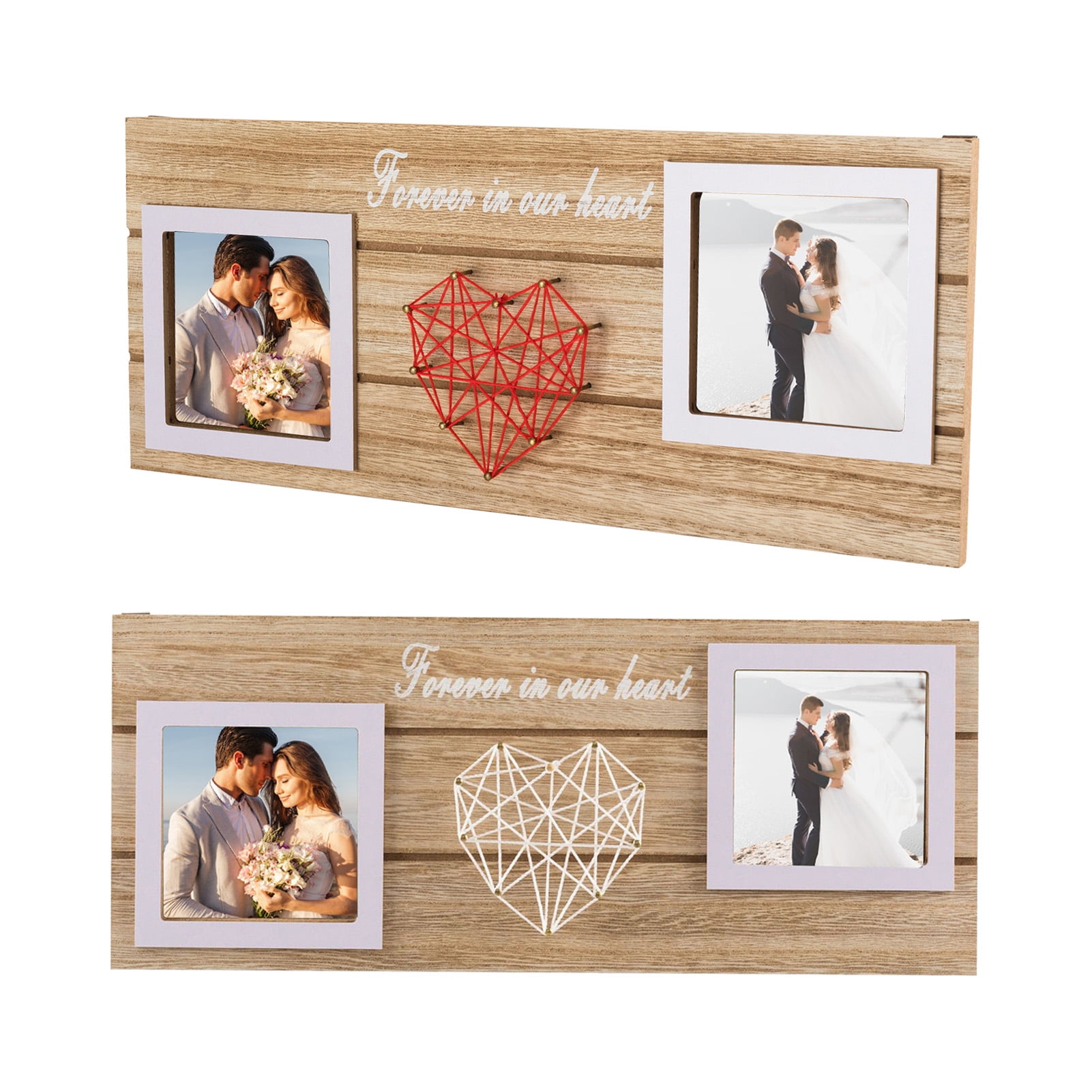 Fairnull Wooden Love Photo Frame Ornaments Enhance Your Space with