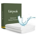 thumbnail image 1 of Mattress Protector Waterproof, Premium Fitted Sheet Style, Against Spill Stains Dust, Deep Pocket Fitting Up to 15" Mattress, Breathable, Quiet, Soft, White, Full Size, 1 of 7