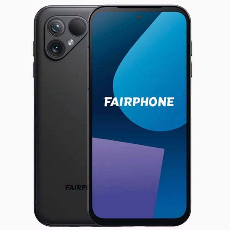 Fairphone 5 Dual-SIM Factory CDMA) 256GB Unlocked International - (Only GSM Black) Smartphone 5G | Version ROM RAM + No 8GB (Matte