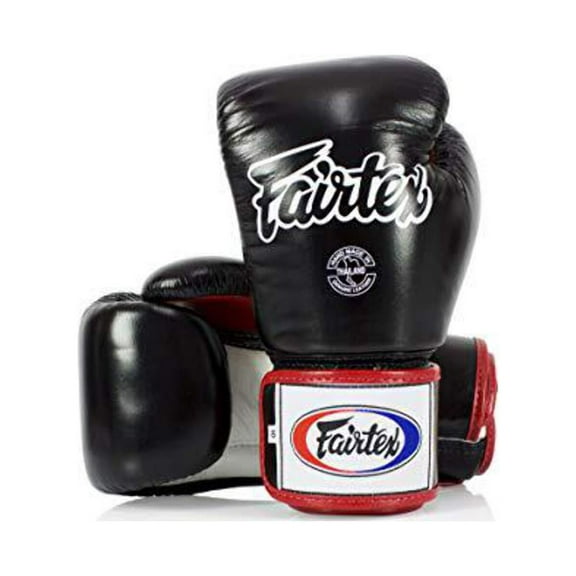 Fairtex BGV1 Black/White/Red Muay Thai Boxing Glove