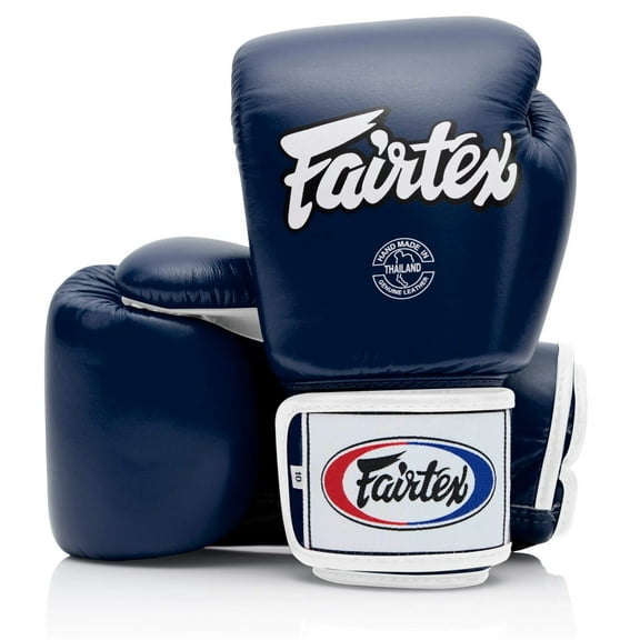 Fairtex BGV1 Blue/Black/White Muay Thai Boxing Training Sparring Gloves