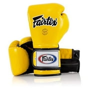 Fairtex BGV9 Mexican Style Yellow Black Piping Muay Thai Boxing Glove - Heavy Hitter