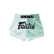 Fairtex BS1923 Racer White Slim Cut Muay Thai Boxing Shorts