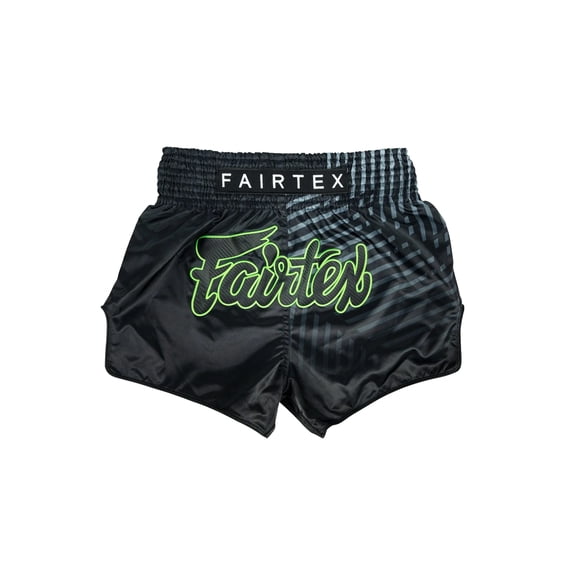Fairtex BS1924 Racer Black Slim Cut Muay Thai Boxing Shorts