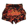 thumbnail image 1 of Fairtex BS1926 Magma Red Slim Cut Muay Thai Boxing Shorts, 1 of 5