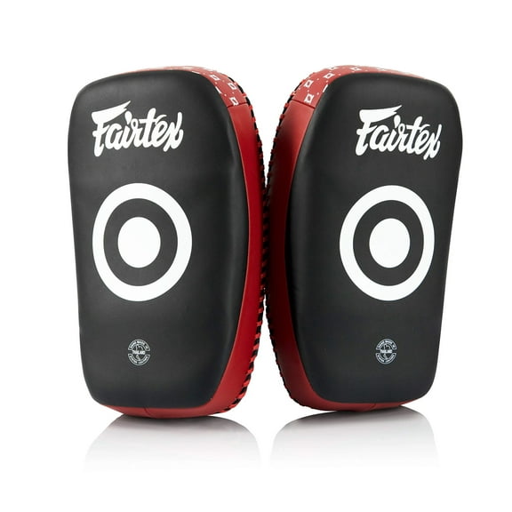 Fairtex KPLC6 Muay Thai Curved Small Pad - Black, Gold, Black/Red