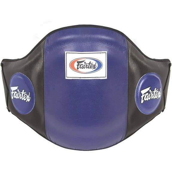 Fairtex Leather Belly Pad Black / Blue