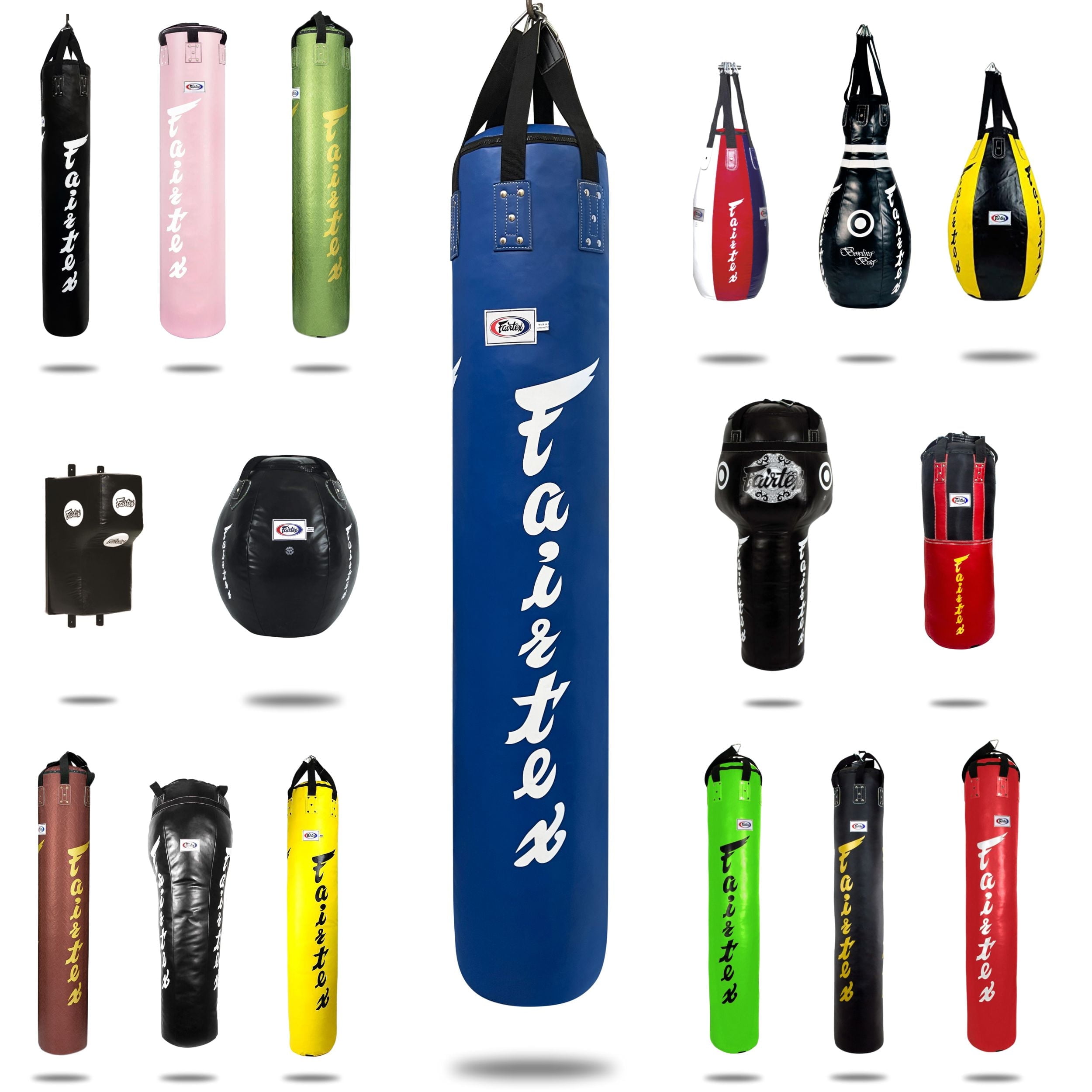 Fairtex Muay Thai Banana Punching Bag - 6 Ft Heavy Bag for