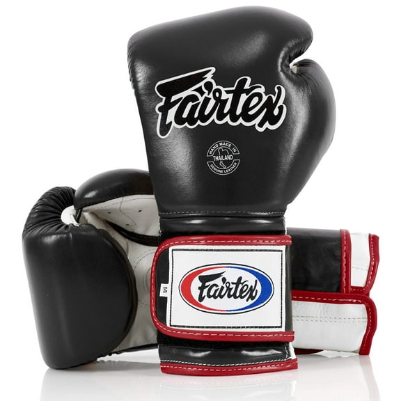 Fairtex BGV9 Mexican Style Black/White/Red Muay Thai Boxing Glove - Heavy Hitter