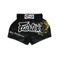 thumbnail image 1 of Fairtex BS0639 Fortune Black Muay Thai Boxing Short, 1 of 3