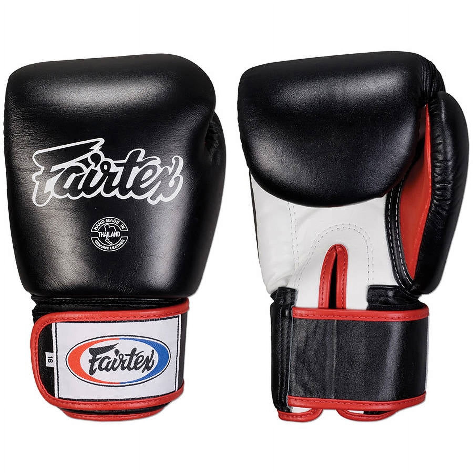 Fairtex Muay ThaiStyle Sparring Gloves 14 oz Black / White