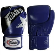 Fairtex Muay Thai-Style Sparring Gloves 16 oz Navy Blue / Black Stars