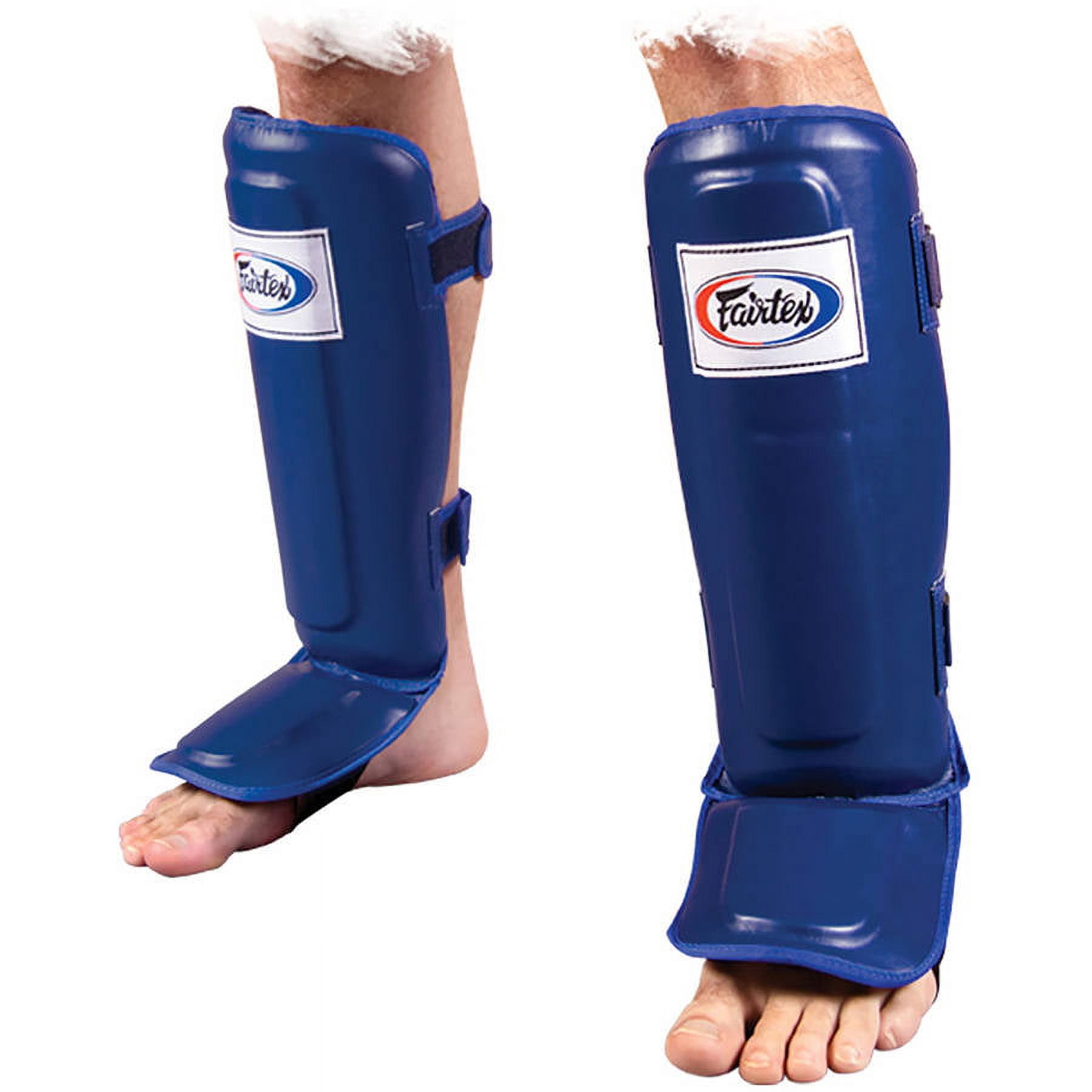 Fairtex Pro-Style MMA Shin-Instep Guards Large Blue