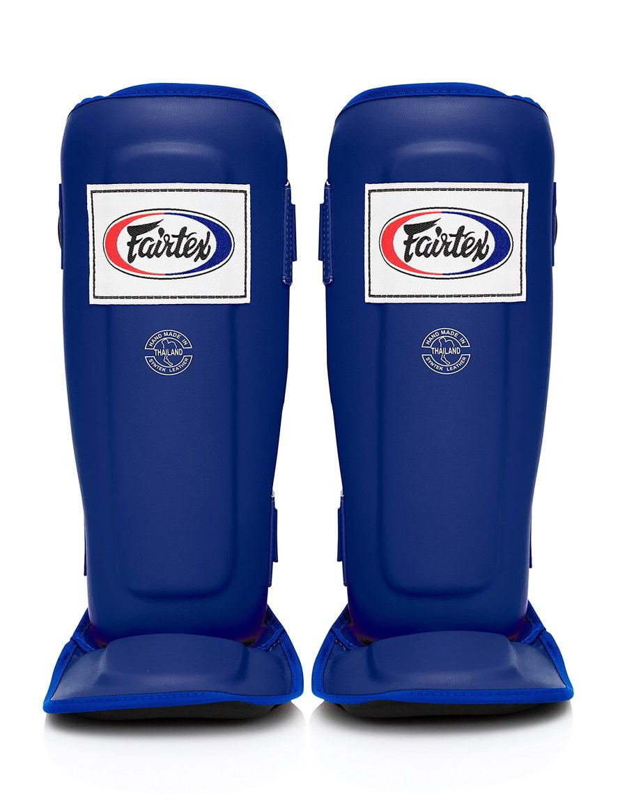 Fairtex SP3 Pro Style Shin Guards (Blue, Large)
