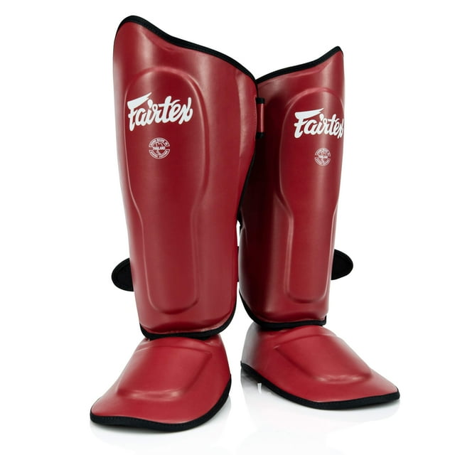 Fairtex SP9 Ultra Ergo Shin Pads | Muay Thai, Kickboxing Shin Guards Made with Syntek Leather