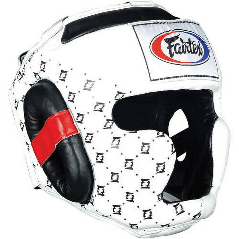 Fairtex ヘッドギア ホワイト Free Shipping! Fairtex Super Sparring