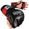 thumbnail image 1 of Fairtex Ultimate Combat MMA Gloves - Open Thumb Large Black / Red, 1 of 1