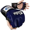 thumbnail image 1 of Fairtex Ultimate Combat MMA Gloves - Open Thumb Large Blue / Black, 1 of 2