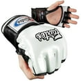 thumbnail image 1 of Fairtex Ultimate Combat MMA Gloves - Open Thumb Large White / Black, 1 of 2