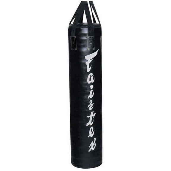 Fairtex Unfilled Muay Thai Heavy Punching Bag, Black