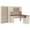 thumbnail image 1 of Fairview L Desk with Hutch and Bookcase in Antique White - Engineered Wood, 1 of 8