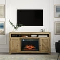 thumbnail image 1 of Fairview Modern Transitional 60" Chevron Fireplace Storage Console TV Stand with Electric Fireplace, 1 of 10