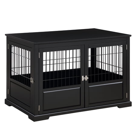 Fairview Triple Door Crate, Large, Black