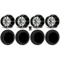 thumbnail image 1 of Fairway Alloys Aggr 12" Golf Wheels Machined 22" Nomad Tires E-Z-GO & Club Car, 1 of 4