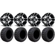 Fairway Alloys Prestige Golf Wheels 10" 20x10-10 X-Trail Tires Yamaha