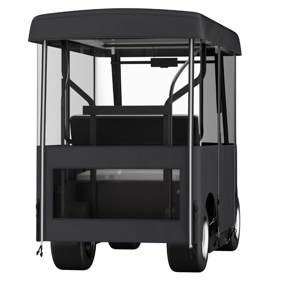 Fairway Deluxe 4-Person Golf Cart Enclosure, 300D Waterproof Cover with Transparent Windows, Universal Fit for EZGO/Club Car/Yamaha (78.7'' Roof)