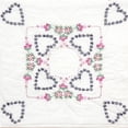 thumbnail image 1 of Fairway Needlecraft 95013 Stamped Quilt Blocks - Hearts, 1 of 2