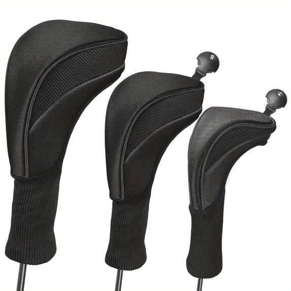 Club Head Cover Set for Fairway and – Protective Sleeve for All Fairways and Clubs 3PCS