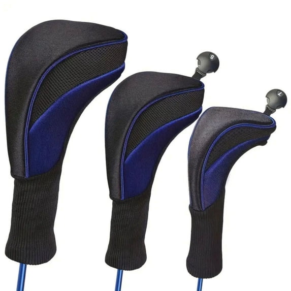 Fairway Wood Head Covers Set for Clubs and Style with Secure Fit Design 3PCS