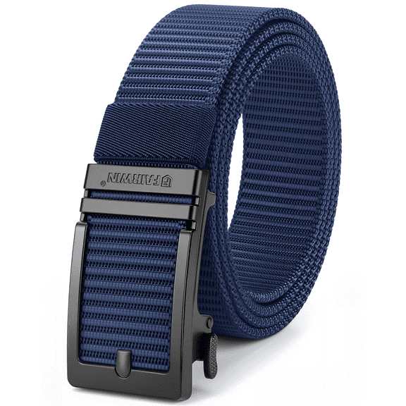 Fairwin Casual Nylon Ratchet Belts for Men, Waist 28"-34"